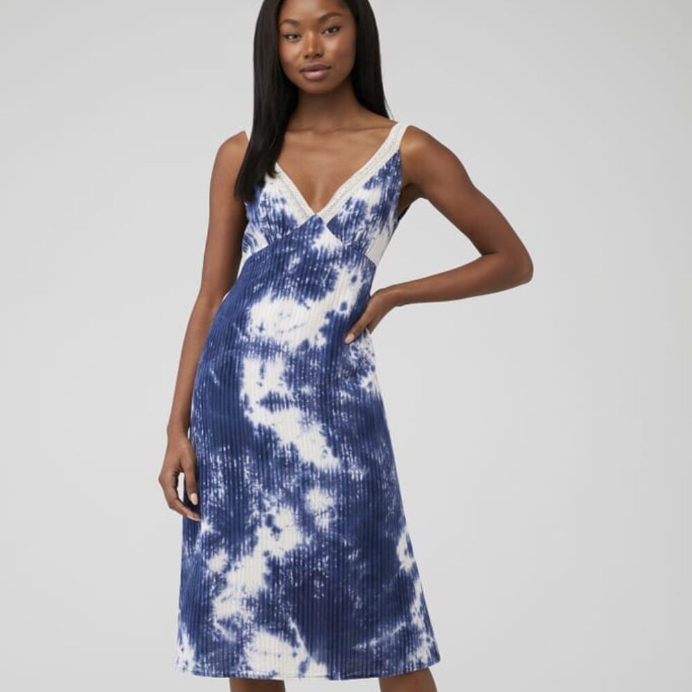 Line + Dot Lace Trim Dress